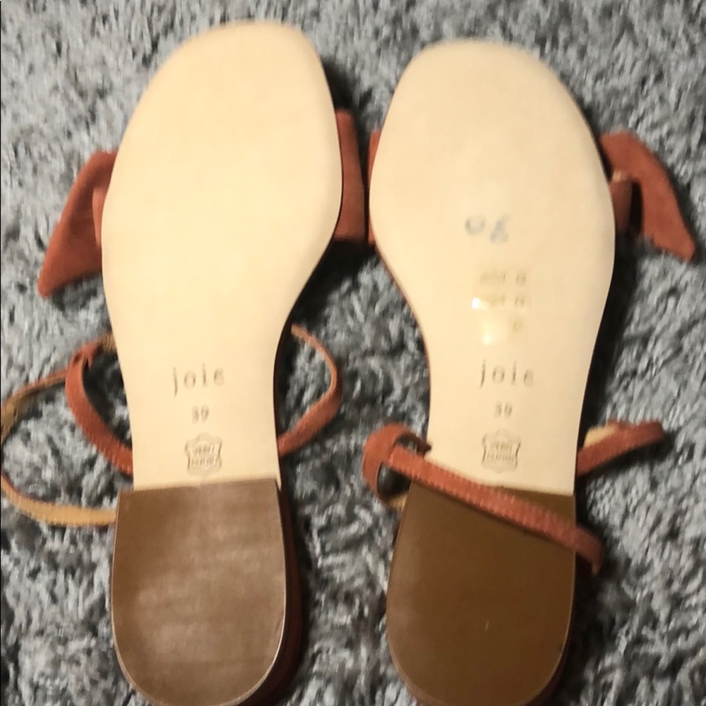 ❌SOLD❌Joie Parthena Bow Suede Sandal DesertRose 39 - Picture 4 of 4